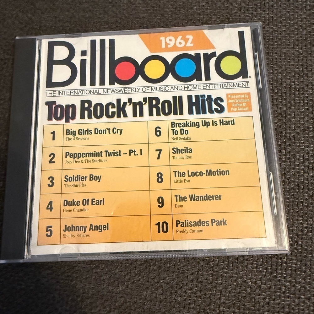 Billboard 1962 Top Rock N Roll Hits | Vintage CD